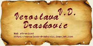 Veroslava Drašković vizit kartica